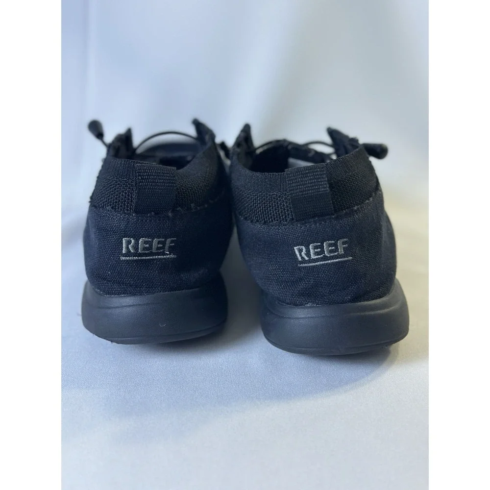 Reef Men‎ Slip On Lightweight Loafers Cushion Coast Mid Size US 8 Black EUC